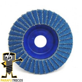 Disco de lixa flap zirconado base plástica 4.1/2" Grão 040