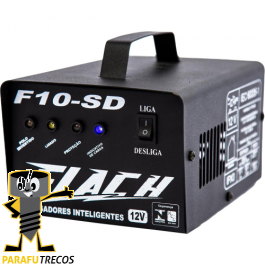 Carregador Bateria Inteligente 12v 10Ah Prof Flach F10-SD