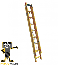 Escada Fibra Extensiva 3,22mt 11deg Botafogo Pratica EFP9911