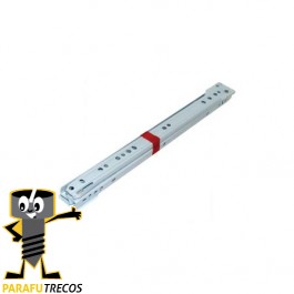 Corrediça metálica simples branca 300 mm 005056001 (PAR)