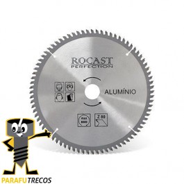 Disco serra de widea para alumínio 250 mm 10" 80 dentes 120,0001