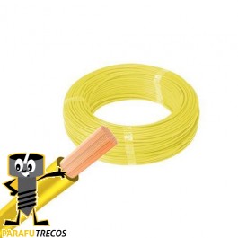 Fio flexível 01,00 mm amarelo (venda por metro)