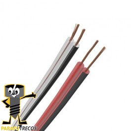 Fio polarizado preto/vermelho 20- 2 x 0,5 mm (venda por metro)