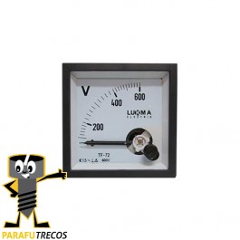 Voltímetro analógico 72 x 72 mm 600V LKV-72 18004