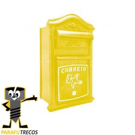 Caixa de correio em PVC 23 x 35 amarela