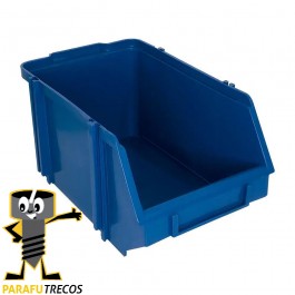Caixa Box Gaveteiro Industrial Bin Azul N°7 16x22x30cm