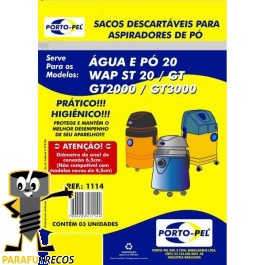 Saco Aspirador Pó Electrolux Bocal 6,5cm Antigo A20/GT3000
