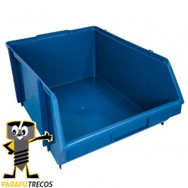 Caixa Box Gaveteiro Industrial Bin Azul N°8 19x31x41cm