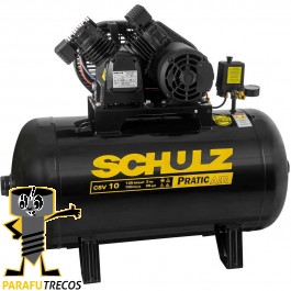 Compressor Ar 10pcm 100l 2hp Mono Schulz PraticAir CSV10/100