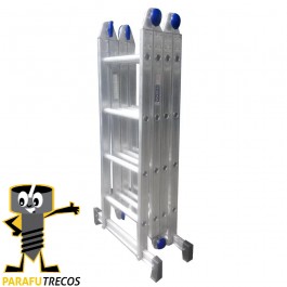 Escada Alumínio Articulada Multif 4x4 16 Degraus REAL ART004