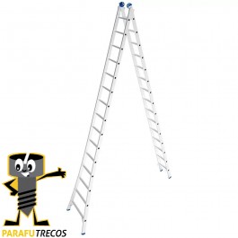 Escada Extensiva Aluminio 4em1 7,57mt 2x15 Degraus MOR 5211