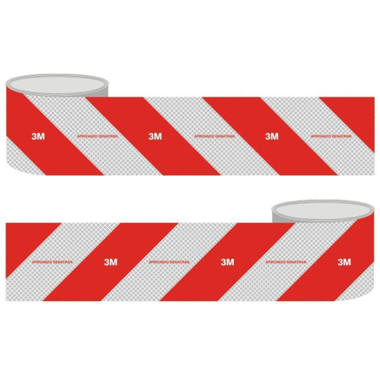 Fita refletiva pára-choque 100 x 1,2 APENAS LADO ESQUERDO