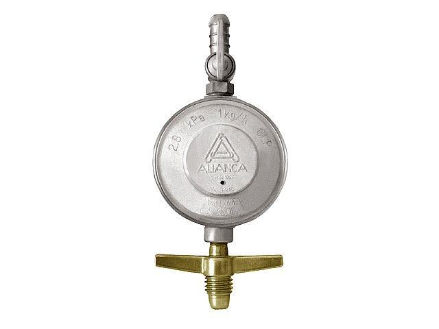 Regulador doméstico para gás instalação 01kg Ref. 504/01 BT 80cm - Aliança