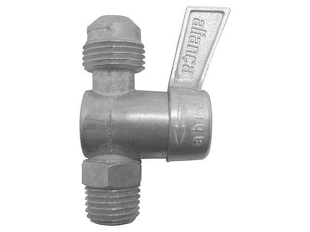 Registro para gás rosca 1/4" x 3/8" SAE Ref. 76517/1 BT - Aliança
