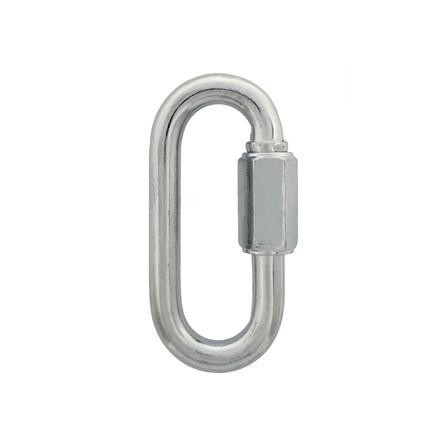 Mosquetão Oval com trava roscada 12 mm - 1/2"