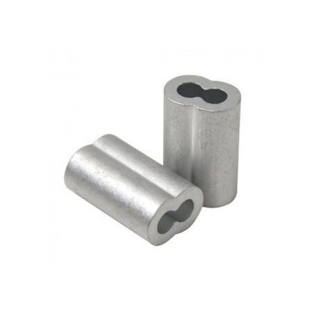 Prensa cabo em Aluminio para cabo de aço 1,6 - 1/16"