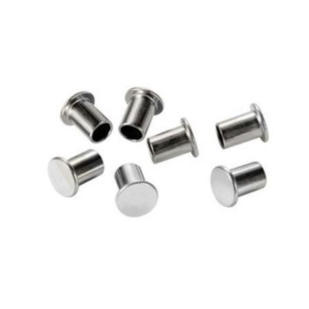 Rebite Maciço Alumínio Chato 06 x 25 - 1/4 x 1"- (Vendido por Kg)