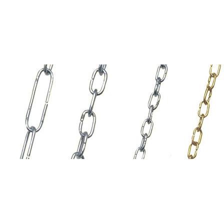 Corrente Lustre Decoração 2,4mm Zincada 1mt