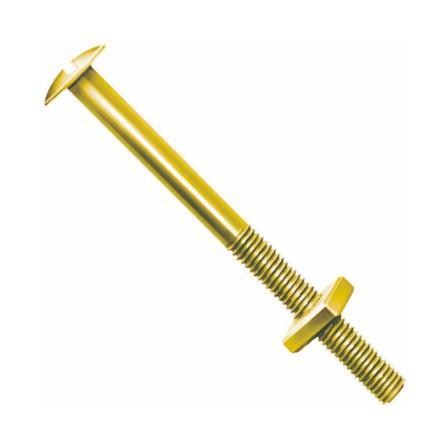 Parafuso para cama fendado com porca quadrada 1/4" x 120