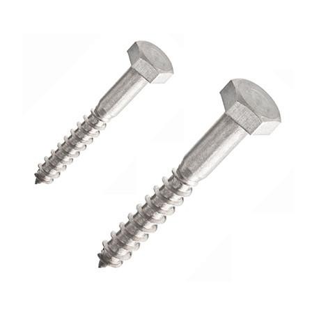 Parafuso Inox Sextavado Rosca Soberba 1/4-M6 x 35