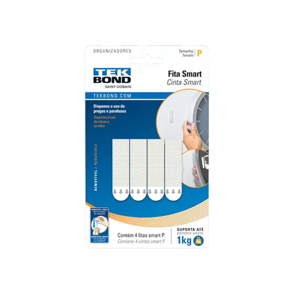 Fita Dupla Face Smart Fixa Quadro P 1kg Tekbond