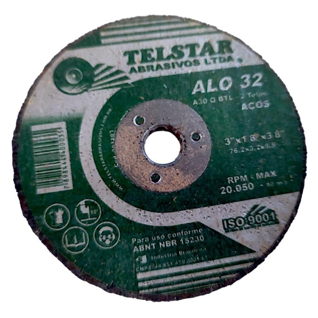 Disco Corte Ferro 75mm P/Serra Pneumatica 3"Pol Telstar Alo