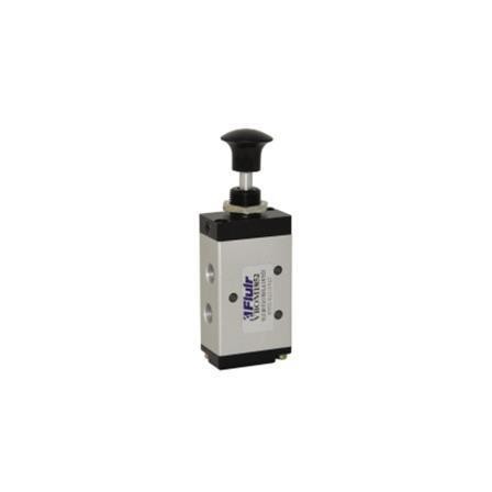 Válvula botão/trava 1/8" 3/2 vias VBOT1832
