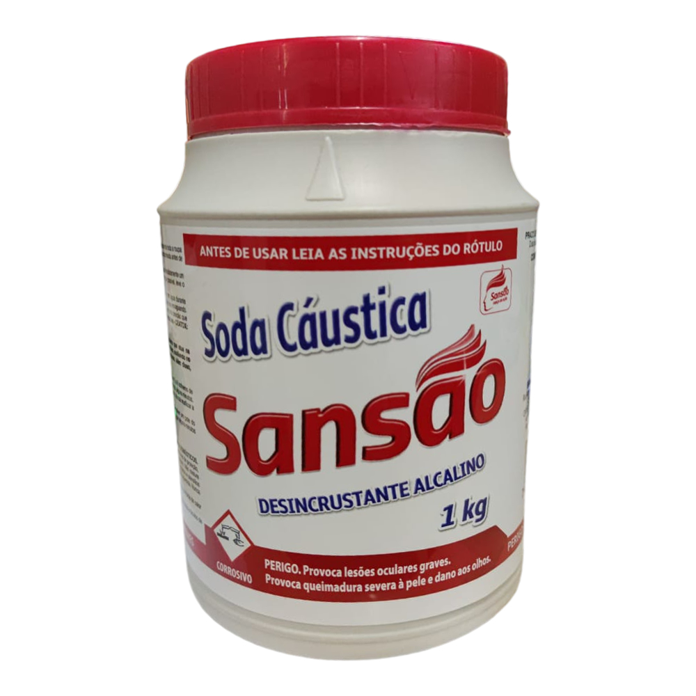 Soda Cáustica Desincrustante Alcalino 1kg Sansão