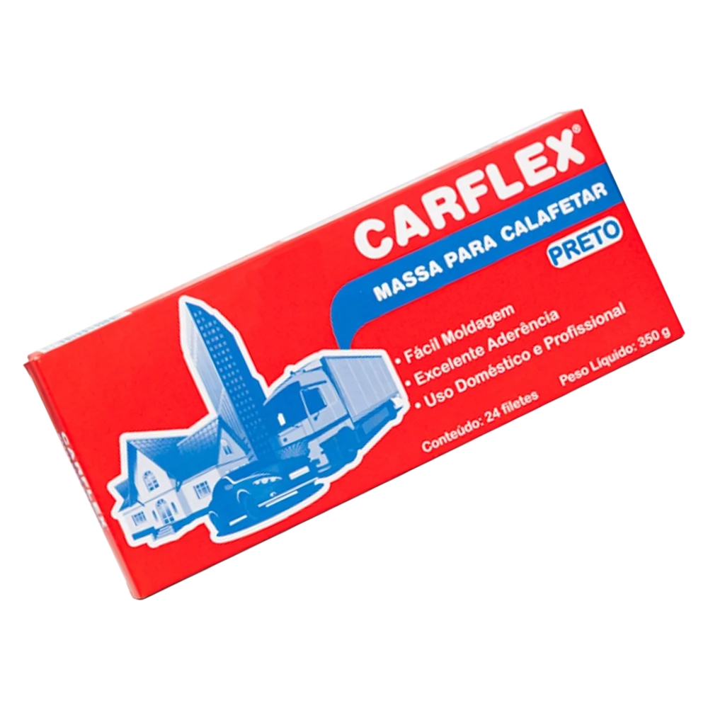 Massa Calafetar Preta 350g Carflex