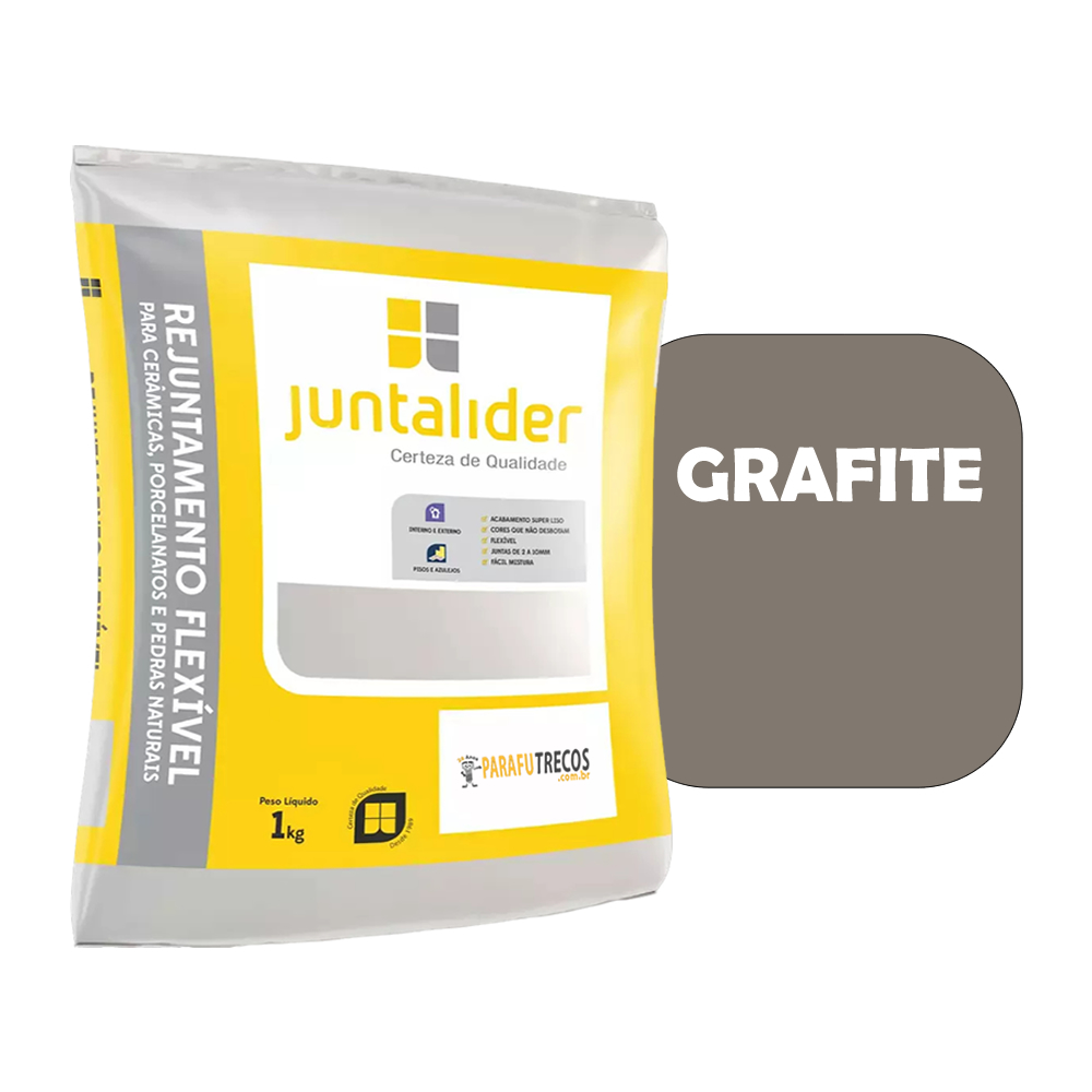 Massa Rejunte Flexivel Grafite 1kg Juntalider 9010000023
