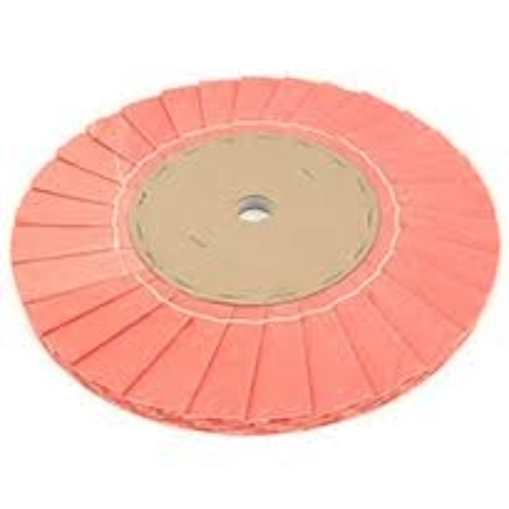 Disco Polimento 250mm Plissado Pano Rosa Duro Medio/Pesado