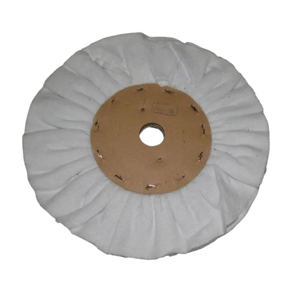 Disco Polimento 150mm Ventilado Flanela Branca Super Leve