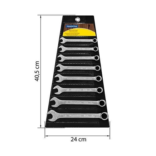 Jogo de chave combinada 8 peças de 10 a 19 mm 41128/208