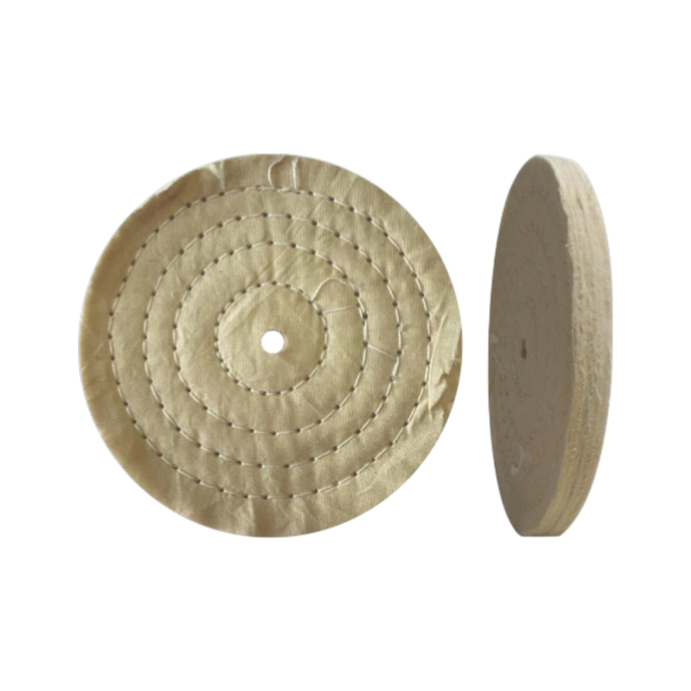 Roda Rebolo Polimento Algodão Cru Costurado 150x13mm PoliMax