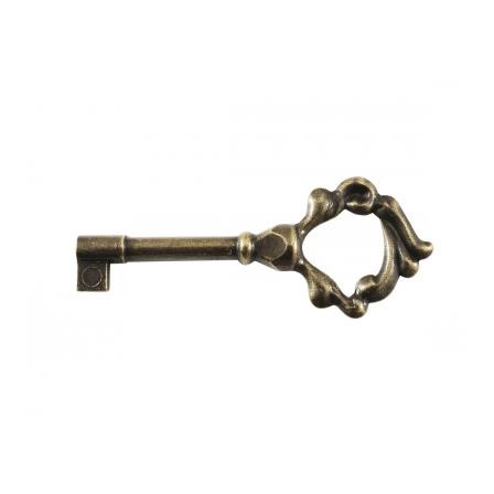 Chave para fechadura colonial ouro velho 001016046