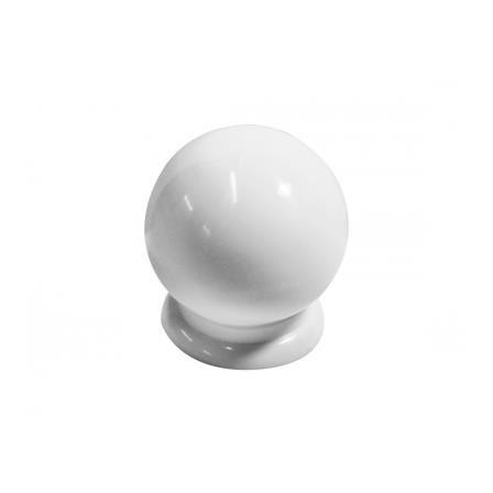 Puxador ABS redondo bola 22 mm branco 034002001