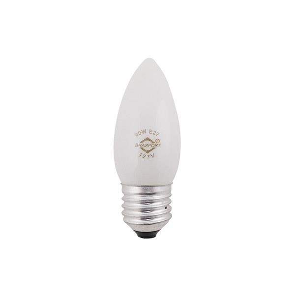 Lâmpada incandescente vela clara E27 25W 220V