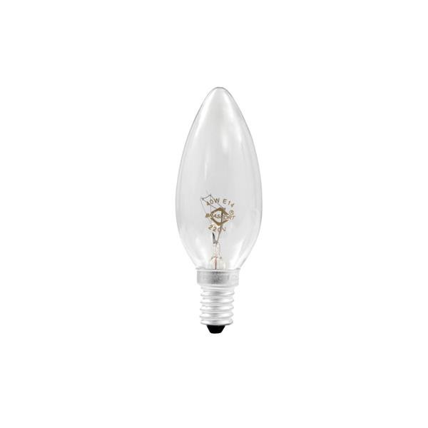 Lâmpada incandescente vela clara E14 40W 220V