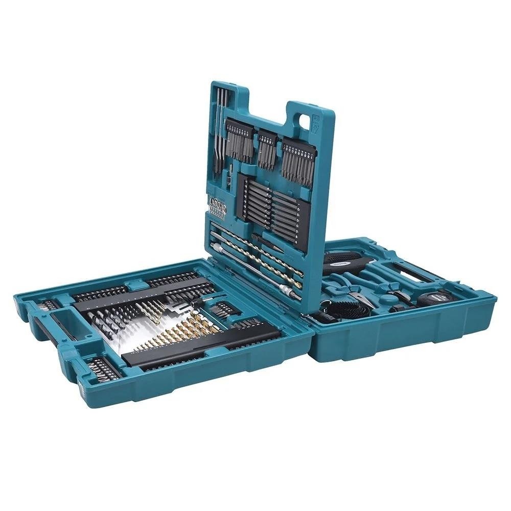 JOGO 200PC PONTA BIT E BROCAS SIMPLES X-200 MAKITA D-37194