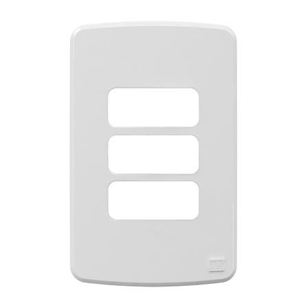 Compose placa branca 4 x 2" 3 posto 13207485