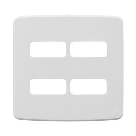 Compose placa branca 4 x 4" 4 posto 13295562