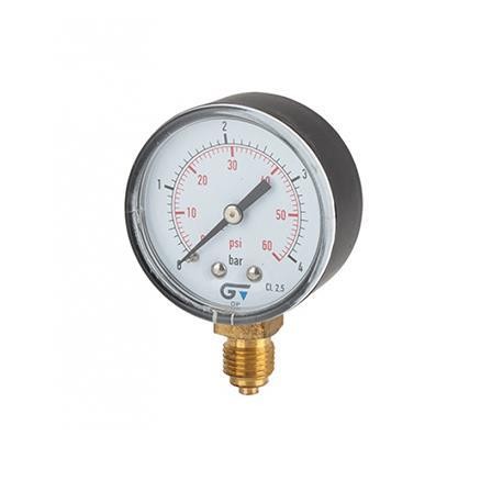 Manômetro para ar comprimido e água vertical 350PSI/25BAR