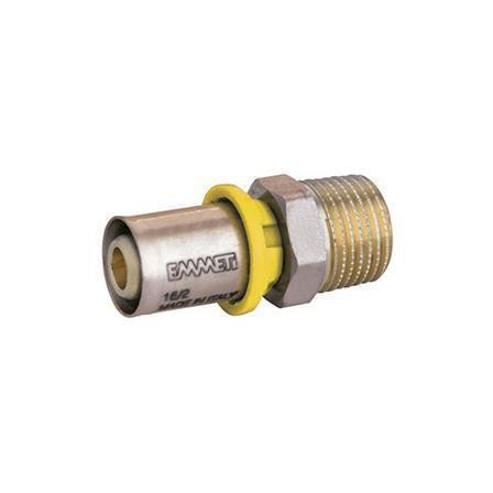 Conector de prensar macho 3/4" x 20 mm 28125024