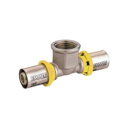 Tê fêmea de prensar 3/4" x 20 mm 28125076