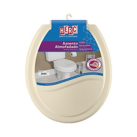 Assento sanitário almofadado bege 2388
