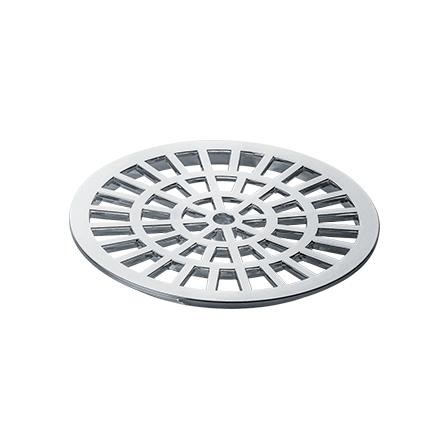 Grelha redonda cromada 150 mm 3675