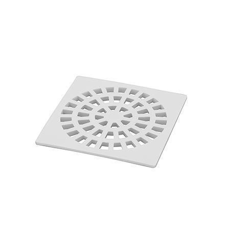 Grelha quadrada branca 100 mm 2297