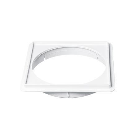 Porta grelha quadrada branca 100 mm 0944