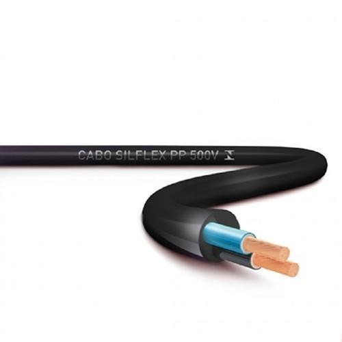 Cabo PP 2x0,5mm 1mt Redondo Preto Megatron NBR 247-5 500V
