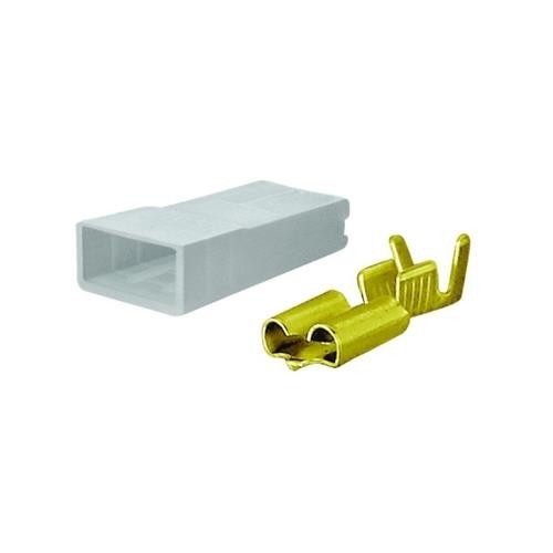 Terminal com capa conector fêmea